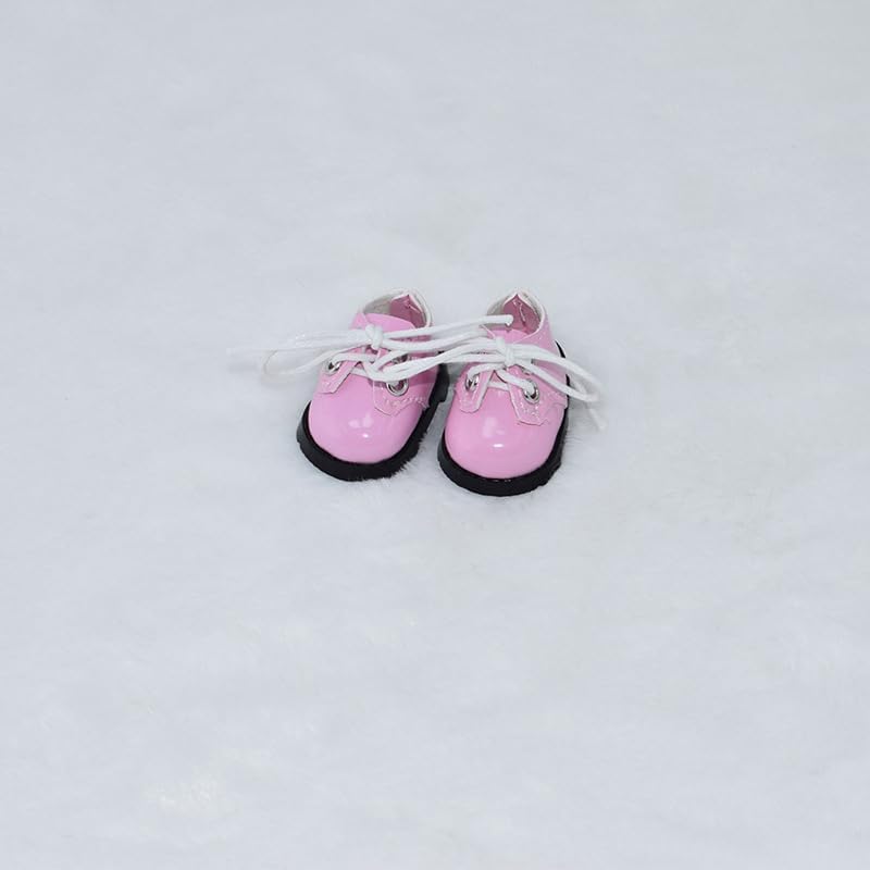 Jojedomo Compatible with Labubu Doll Shoes for 17cm Doll,Shoes Used for Labubu Accessories (P-Pink) - Image 1